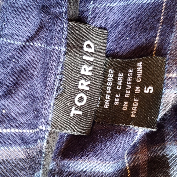 Torrid Plaid Shirt - Picture 6 of 12